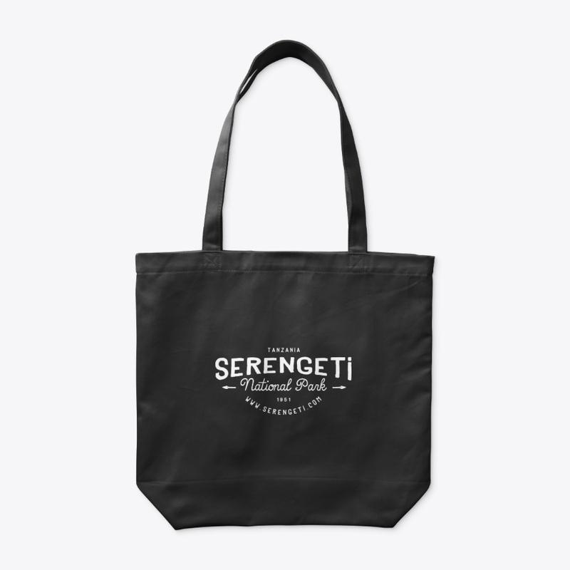 Serengeti organic tote bag dark