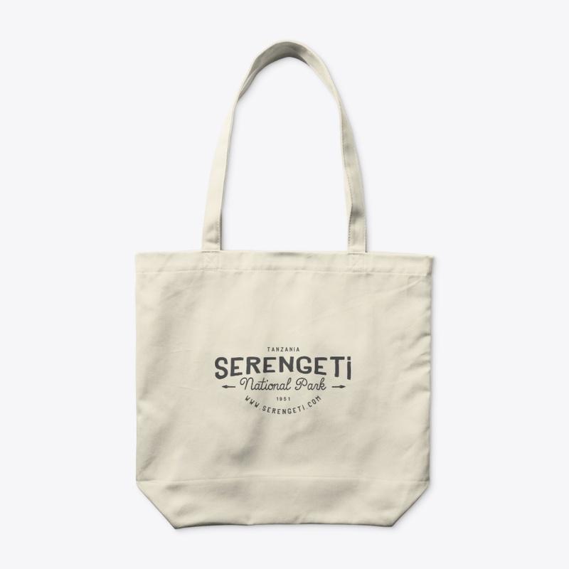 Serengeti organic tote bag light